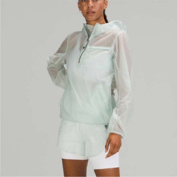 lululemon athletica Jackets & Blazers - SOLD Lululemon Step Out Anorak Ocean Air Lightweight Jacket Size Medium Rain